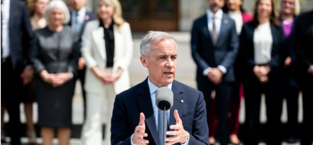 Carney announcing cabinet