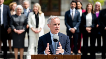 Carney announcing cabinet